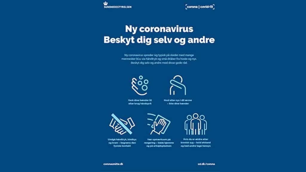 Ny Coronavirus plakat - Beskyt dig selv og andre