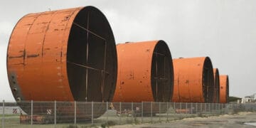 Seks store biogastanke fylder godt op på Vestkajen