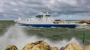 Shipyard har prøvesejlet Statens nye inspektionsskib. foto: HVSA