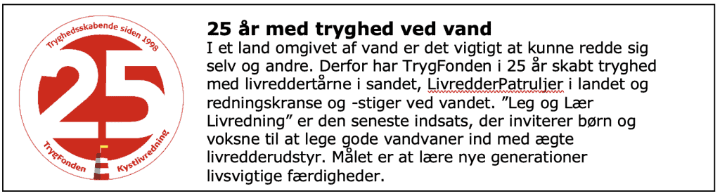 25 års jubilæum - trygfondens livreddere