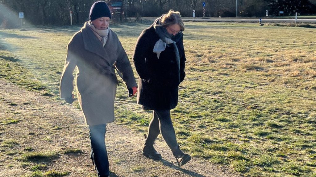 pressefoto - plejesektoren De gode ideer blev vendt og debatteret i den friske vinterluft.