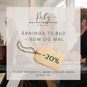 Åbningstilbud kom og mal - Malene Grotrian Art