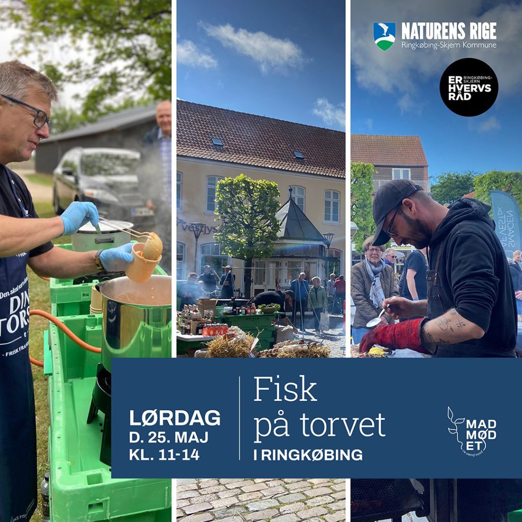 Oplev Madmødet 2024 og smag fisk på torvet i Ringkøbing, der bliver til en Havn for mad-entusiaster. Glæd dig..