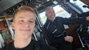 Redningsbåden Emile Robin, kan nu endelig vende tilbage til havnen i Hvide Sande efter to måneders værftophold i Aalborg. fb billede