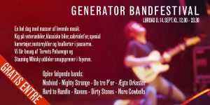 Bandfestival på GENERATOR med fri entré hele dagen. foto: Generator