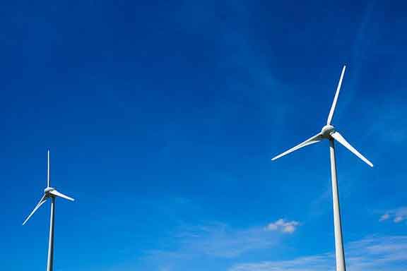 Grøn energi med sol og vind - blk