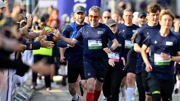 H.M. Kongen ved Royal Run '25. Foto: Lars Møller /Royal Run