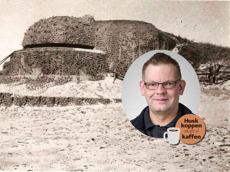 kom til foredrag med Tommy Cassøe omkring Atlantvolden - Hv. Sande Bibliotek den 1. oktober kl. 19.00 - foto: RiskBib
