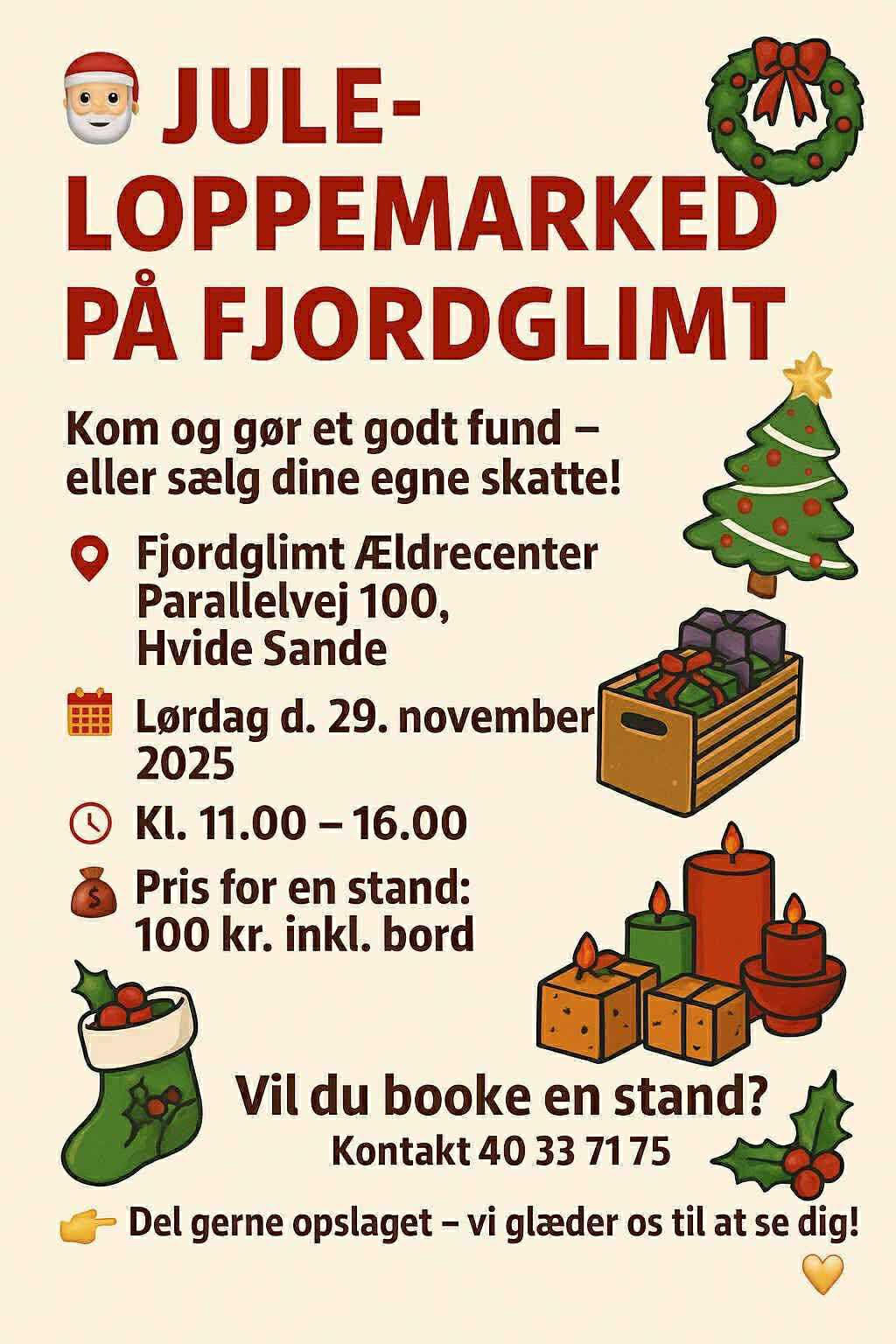 invitation til juleloppemarked