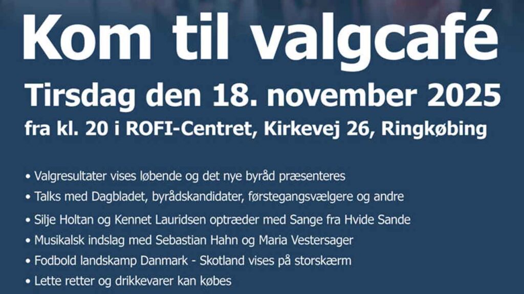 Følg stemmeoptællingen, mød kandidaterne og oplev spændingen, når Ringkøbing-Skjern får sit nye byråd – alt sammen live på valgaftenen den 18. november. foto: rksk