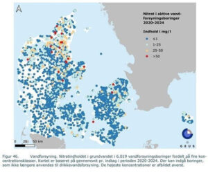 Nitratindhold i grundvandet 2020 - 2024 - geus
