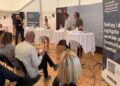 Igen i år sætter Ringkøbing-Skjern Kommune den manglende arbejdskraft på dagsordenen på Folkemødet på Bornholm - og igen til Nationalt topmøde om fremtidens arbejdskraft i Ringkøbing den 17. september. Arkivfoto fra Folkemødet 2025. foto rksk