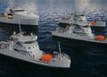 Forsvarsministeriets Materiel- og Indkøbsstyrelse (FMI) har tidligere på året skrevet kontrakt på nye havmiljø- og minelægningsfartøjer, som leveres af Konsortiet Orlogsskibe Danmark K/S. Konsortiet består af de tre danske virksomheder OSK Design A/S, Karstensens Skibsværft A/S og Hvide Sande Shipyard. foto: Forsvaret